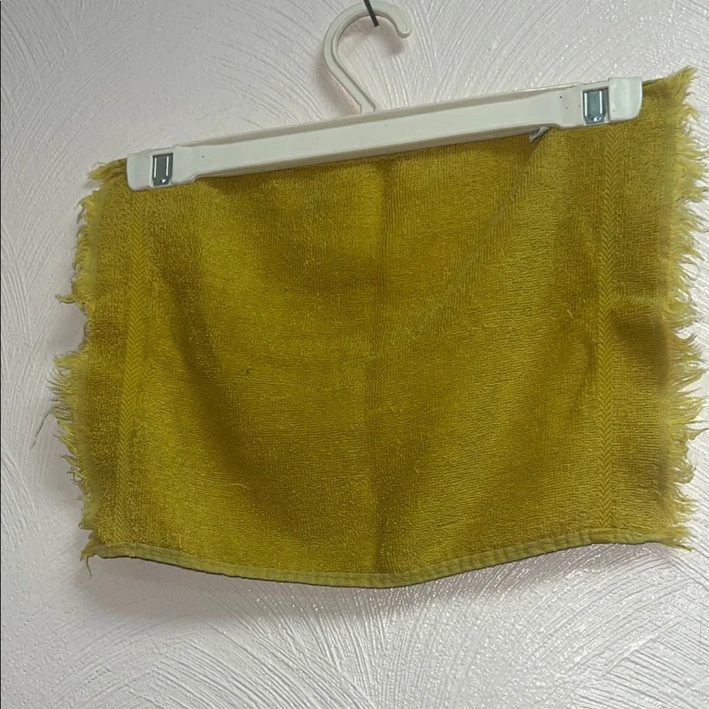 Vintage chartreuse Sears wash cloth